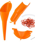 Oil Change Kit For Harleys And Big Twins With 50 Pcs O Ring Primary Drain Plugs, Drip Free Oil Filter Funnel, Crankcase Fill Funnel, Primary Case Seals And O Rings, Easy Spill Proof Maintenance Accessory Set