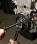 Master Harmonic Balancer Install Kit For Domestic And Import Vehicles With Extra Long Installers in use on engine