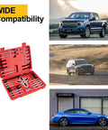 46PCS Harmonic Balancer Puller Set, automotive tool kit with cars and SUVs for power steering wheel pulley puller installation