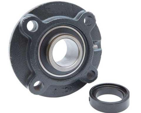 HCFC212-38 Flange Cartridge Bearing Unit 2 3/8" Bore Mounted Bearing with Eccentric Collar lock - VXB Ball Bearings