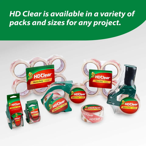 Assorted HD Clear Packing Tape Dispenser Heavy Duty Tape Gun for Boxes Shipping and Moving with various refill rolls