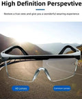 2 Pack Wide Frame Safety Glasses Goggles Anti Fog UV Resistant Over Glasses with mountain road view