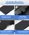 Detail display of Six Pack HDPE Plastic Pallets Waterproof Storage Pads For Racks And Shelves showing design features