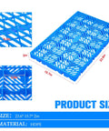 Six Pack Plastic Pallets For Basement Storage HDPE Waterproof Grid Ventilation Floor Pallets dimensions and details