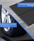 Six Pack HDPE Plastic Pallets Waterproof Storage Pads For Racks And Shelves, supports vehicle weight, close-up view