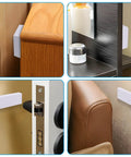 40 Piece Headboard Wall Protector Set With 15Mm And 5Mm Thick Cushions, Layerable White Bumpers for Bed and Couch Installed