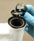 Installing premium headset bearings set of two for one and one eighth inch headsets, 5/32 inch 20-ball, on bike.