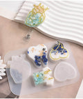 Doctor Badge Rollers Silicone Molds For Epoxy Resin Crafting Heart Tooth And Stethoscope Shapes on display casting DIY gifts