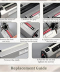 Replacement guide for 10 Pack Heat Sealer Replacement Strips For Impulse Sealers with nylon cloths and heavy duty parts.