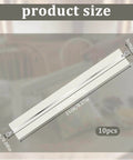10 Pack Heat Sealer Replacement Strips For Impulse Sealers, Includes Nylon Cloth Strips, 9.29 x 0.08 Inch Strips And 8.27 x 1.18 Inch Cloth