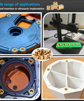 All-In-One Heat Set Brass Threaded Inserts Kit For 3D Printing And Plastic Projects Includes M2 M2.5 M3 M4 M5 Knurled Nuts