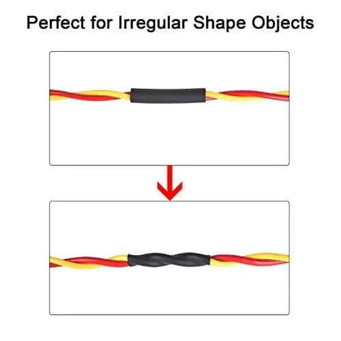 UL Listed 225 Pcs Heat Shrink Tubing Kit with Length Three Point Four Five Inches Three To One Shrink Ratio Eight Sizes