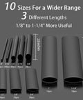 Heavy Duty Heat Shrink Tubing Kit With Ten Sizes And Five Hundred Five Pieces For Wiring And Marine Projects Three To One Shrink