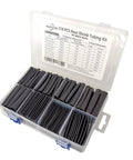 Heat Shrink Tubing Kit With 218 Pieces And Eight Sizes From One Eighth Inch To Three Quarters Inch 2.4 Inch Pre Cut Tubes Three To One Shrinkage Industrial Marine Grade Waterproof Comes In Sturdy Organizer For Easy Storage And Fast Electrical Fixes in a clear case