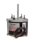 Heatcraft 25317701S Bohm Motor, 1/15 HP, 208/230V, metal housing, side view with attached power cord