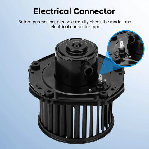 Heater Blower Motor Fan Assembly For Chevy C K 1500 2500 3500 Suburban Tahoe Blazer GMC Yukon XL Cadillac Escalade 1997 1998 1999 2000 Replacement 700100 with electrical connector