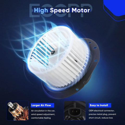 Heater Blower Motor 700022 For Ford E Series Vans E150 E250 Econoline Club Wagon 1997 To 2014 HVAC AC Replacement Part