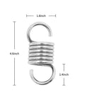 Beefed Up Heavy Bag Spring Shock Absorber For Boxing And MMA Training Cuts Bag Swing And Noise By Up To Seventy Five Percent Keeps Your Mounts Safe Fits 75 To 220 Lb Bags Top Or Bottom Mount 4.6 Inch, steel spring dimensions shown