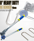 Heavy Duty Three Eighths Inch Pipe Bender For Copper Aluminum Stainless Steel And Iron Tubing, 0 To 180 Degree Bend Range