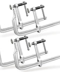 Heavy Duty 12 Inch F Clamp Set 4 Pack For Welding Woodworking And Metalworking 1320 Lb Load Capacity All Steel Construction Pro Grade