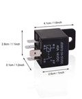 Heavy Duty 12V Car Relay 4 Pin SPST 40 Amp High Current Automotive Relay Pack Of 2 With 12V Coil And 14VDC Rating
