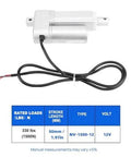 Built Tough Heavy Duty 12V 50mm Stroke Linear Actuator 1500N 330lb IP54 Electric Motion Actuator With Safety Lock Guards