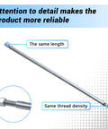 Beefed Up Heavy Duty 1 Inch Diameter 40 Inch Steel Axle Rod With 1 To 3/4 Inch Step Down 3/4-16 Fine Thread And 1/4 Inch Keyway