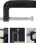 Heavy Duty 2 Inch Jaw Opening C Clamp Set Industrial Steel Clamps For Woodworking Welding And Building 4 Pack, various views