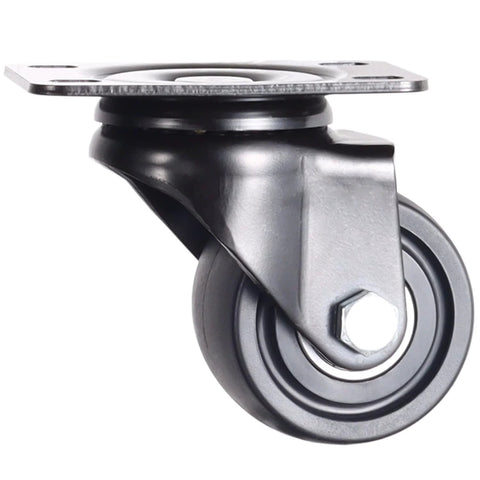 2.5 Inch Heavy Duty Plate Casters With 360 Degree Swivel Top Plate Nylon Wheels 1500 Lbs Load Capacity Ideal For Workbenches Work Carts