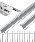 Heavy Duty Extra Wide 3.5 Inch V Track For Sliding Gates With Universal Fit For 4 Inch And 6 Inch V Groove Wheels Galvanized Steel Ground Track Kit Modular Design For Driveway Warehouse And Industrial Gates with track sections and anchors