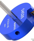 Heavy-Duty 3 Inch PVC Pipe Reamer for Standard One-Half Inch Drills Socket Saver for Schedule 40 PVC CPVC ABS Pipes Perfect for Pool Systems Hot Tubs Bathrooms and Pro Plumbing BLEKOO, blue tool showing hex spindle and carbide edge