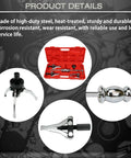 Beefy 3 Jaw Gear Bearing Slide Hammer Puller Set For Internal And External Removal Universal Gear Puller Tool close-up components
