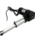 Heavy Duty 400 Pound 12V Rod Actuator With 6 Inch Stroke Smooth And Quiet Operation Built In Limit Switches IP43 Rated side view