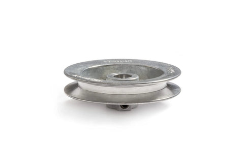Heavy Duty 4 Inch V Groove Drive Pulley For 4L Belts With Five Eighths Inch Bore And 4 Inch OD 34 Degree Groove Angle Built To Last From Die Cast Z3A Zinc Alloy For Ultimate Durability Terre Products