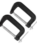 4 Inch C Clamp Set Heavy Duty Steel C Clamps Industrial Strength For Woodworking Welding And Building 2 Piece Set