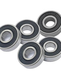 Heavy Duty 6201RS Deep Groove Ball Bearings 5 Pack With Double Rubber Seals 12x32x10mm For Electric Motors, Pumps, Fans, Generators, Gearboxes And Industrial Machinery Oraivy
