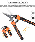 Heavy Duty 9 Inch Multipurpose Scissors With Serrated Edge For Carpet Cardboard Fabric Copper Wire And Tree Branches
