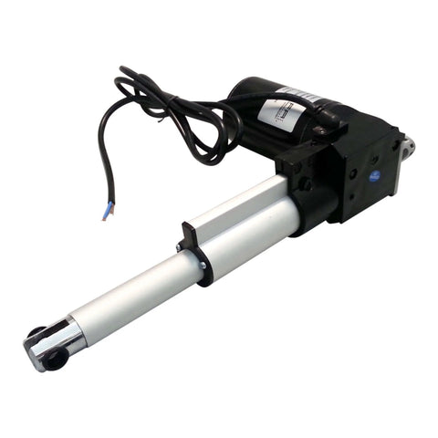 Heavy Duty 1000lb 12V Rod Actuator With 18 Inch Travel Internal Limit Switches IP43 Rated Aluminum Shaft And Inner Tube High Performance 12V DC Motor Push 1000lb Pull 800lb 24V Optional.