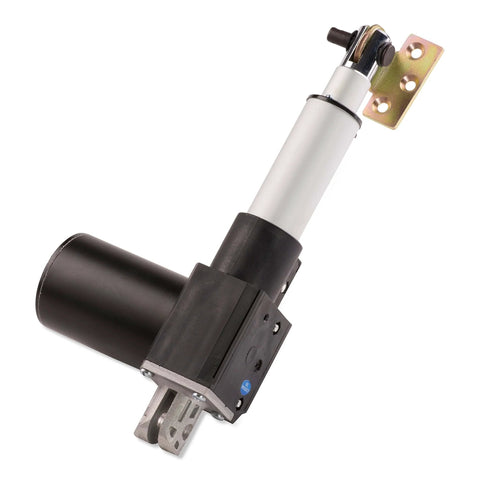 Heavy Duty 400 Lb 12V 30 Inch Rod Actuator With Quiet Linear Motion And Built In Limit Switches IP43 Water Resistant Rugged For Home Shop.