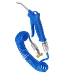 Heavy Duty Air Blow Gun Kit With Sixteen Foot Pneumatic Hose One Quarter Inch Quick Connect And Six Millimeter Outer Diameter