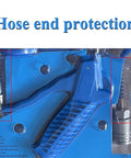 Heavy Duty Air Blow Gun Kit With Sixteen Foot Pneumatic Hose One Quarter Inch Quick Connect And Six Millimeter Outer Diameter packaging