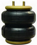 Ride-Rite Air Spring Bag With Long Tapered Sleeve For Heavy Duty Truck Suspension, durable design, shown from side view
