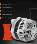 130 Amp 12V Heavy Duty Street-Ready Alternator for Subaru Legacy Outback Tribeca 2010 2014 with 6-Groove Pulley