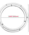 Heavy Duty Aluminium Alloy Turntable Bearing for Lazy Susan Rotating Plate 12 Inch 300mm Size shown with measurements
