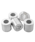 Heavy Duty Aluminum Spacer 1 Inch OD By Half Inch ID Unthreaded Standoff Round Bushing Plain Finish 2 Pack 6061 Aluminum