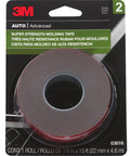 Heavy-Duty Automotive Molding Tape 7/8 Inch Wide By 15 Feet, Double-Sided Foam Adhesive For Slapping On Trim, Moldings And Emblems, 1 Roll