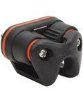 Tbest ball bearing cam cleat, small nylon marine-grade cleat with orange seals, front view