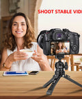 Heavy Duty Ball Head Mount With Built In Three Eighths To One Quarter Inch Adapter 360 Degree Panoramic Metal Camera Mount setup