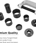 Heavy Duty Ball Joint Press Kit With U Joint Removal Tool And 4WD Adapters For Most 2WD And 4WD Cars Trucks SUV Pickups And Light Duty Applications Acymner Professional Grade Auto Repair Tool For Pros