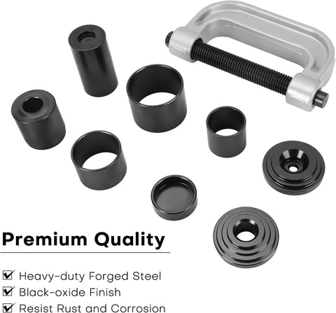 Heavy Duty Ball Joint Press Kit With U Joint Removal Tool And 4WD Adapters For Most 2WD And 4WD Cars Trucks SUV Pickups And Light Duty Applications Acymner Professional Grade Auto Repair Tool For Pros